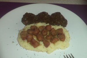 Spanac de post cu piure si jumarele din soia