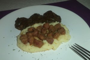 Spanac de post cu piure si jumarele din soia