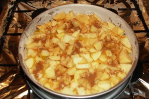 Tort cu nucă de cocos şi mere