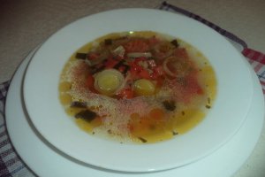Supa de praz cu radacinoase