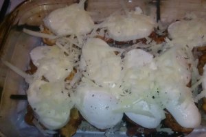 Snitel de pui cu mozzarella