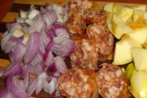 Jambon la tigaie cu varza