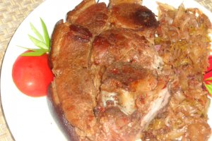 Jambon la tigaie cu varza