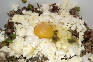 Tarta cu telemea, praz si ciuperci de padure