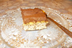 Prajitura cu nuca prajita si crema de ciocolata