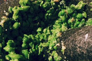 "Carbonara" dietetica cu pesto de mazare
