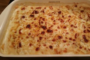 Conopida si cartofi dulci la cuptor ( gratinati )