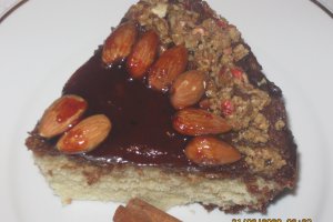 Chec cu migdale si crema nutella