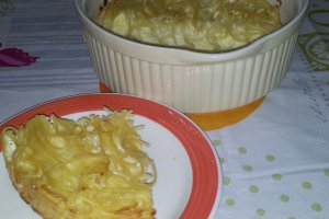 Budinca de paste cu branza dulce