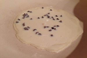 Clatite cu Green Sugar si bucati de ciocolata