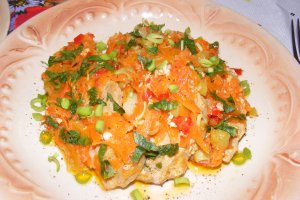 Cotlete de porc la tigaie cu sos de legume