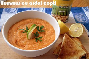 Hummus cu ardei copti