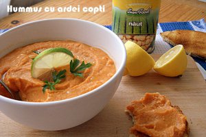 Hummus cu ardei copti