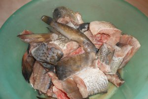 Mixt de peste prajit in tuci