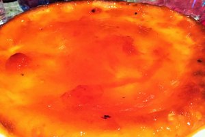Prajitura cu branza dulce si gem de caise
