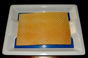 Napolitane cu alune macinate, biscuiti si dulce de leche