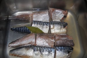 Peste la cuptor cu garnitura de cartofi natur