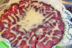 TARTĂ CU CACAO, CIOCOLATĂ ALBĂ ȘI JELEU DIN ȘAMPANIE