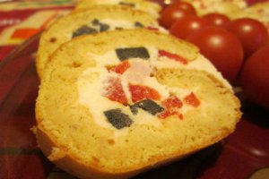 Rulada aperitiv cu crema de branza