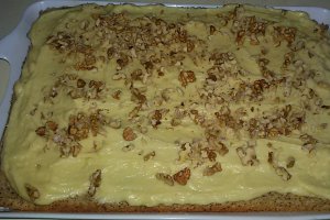 Prajitura cu nuca si crema de vanilie