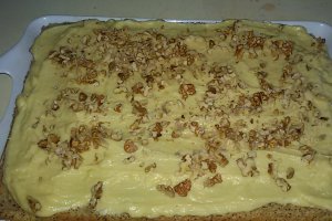 Prajitura cu nuca si crema de vanilie