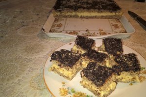 Prajitura cu nuca si crema de vanilie
