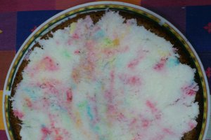 TORT CU CREMA DE CACAO SI CREMA DE RICOTTA SI COCOS