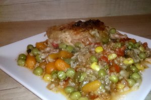 Pulpe cu legume la cuptor