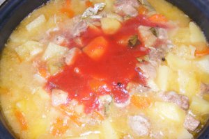 Mâncărică de cartofi cu carne de curcan