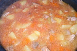 Mâncărică de cartofi cu carne de curcan