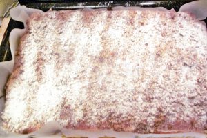 Prajitura din albusuri,  mac, cacao si nuca
