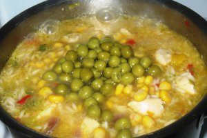 Orez cu pui si legume