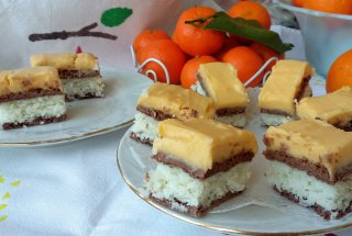 Prajitura cu cocos si crema de vanilie