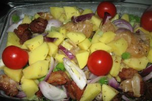 Cartofi copti cu carne