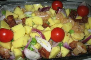 Cartofi copti cu carne