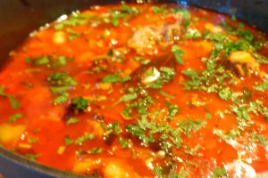 Babgulyas  cu carne de vitel