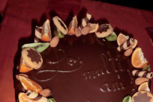 Tort cu blat de negresa, blat cu migdale, crema mascarpone