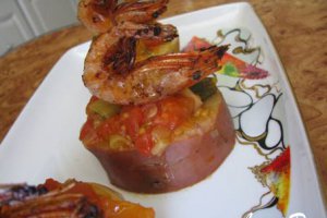 Creveti pe pat de legume