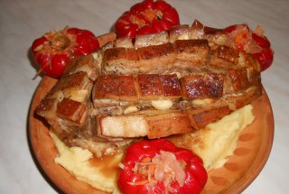 Piept de porc la cuptor