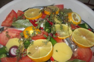 sardine cu legume(buğulama)