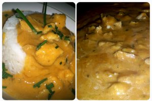 Piept de curcan cu sos curry -  reteta rapida