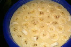 Prajitura cu banane si nuca de cocos