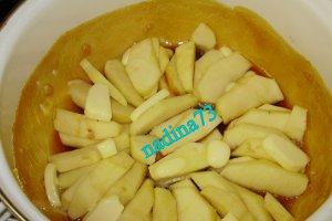 Tort -budinca de orez cu mere caramelizate