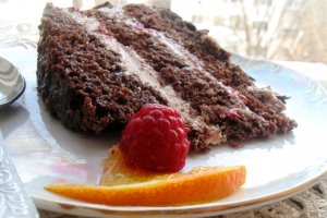 Tort Eva (cu zmeura, portocala si ciocolata)