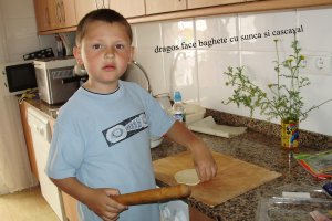 Baghete cu sunca si cascaval