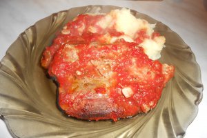 Ceafa de porc cu sos, la cuptor