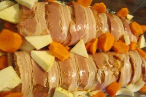 Muschi de porc rulat cu bacon