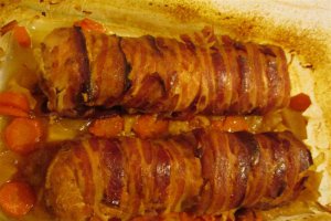 Muschi de porc rulat cu bacon