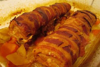 Muschi de porc rulat cu bacon