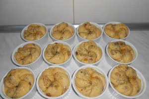 Cozonacei cu rahat si ciocolata